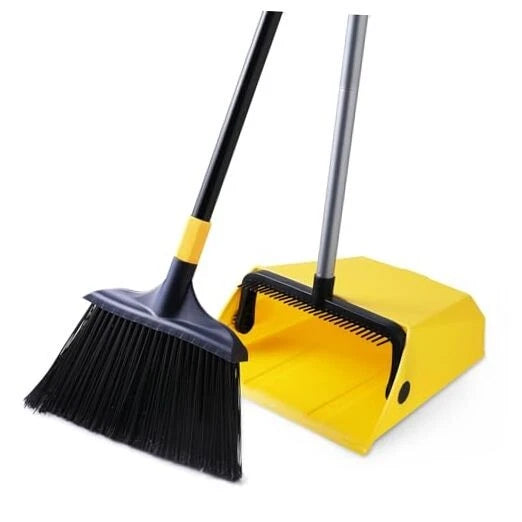 Commercial Broom and Dustpan Set with Comb Commercial Outdoor Indoor Size One