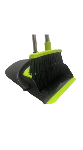 awnii Broom and Dustpan Combo Set, Adjustable Handle  , for Home Offices Hotels