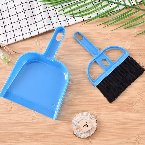 Small Whisk Type Broom Set Dust Pan Dustpan & Brush For Cleaning Tool Outdoor-cx